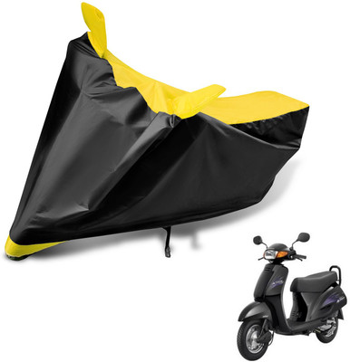 MOCKHE Two Wheeler Cover for Honda(Activa, Black, Yellow)