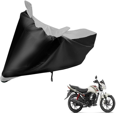 Auto Hub Two Wheeler Cover for Suzuki(Sling Shot Plus, Black, Silver)