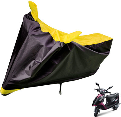 Auto Hub Two Wheeler Cover for TVS(Scooty Streak, Black, Yellow)