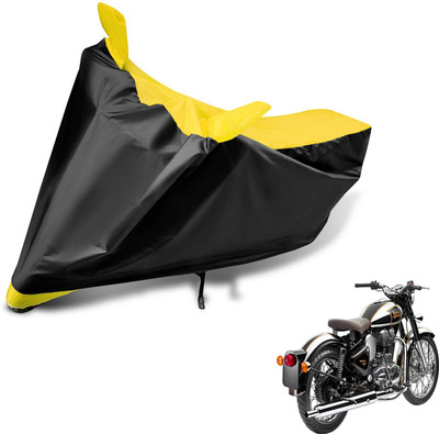 Auto Hub Two Wheeler Cover for Royal Enfield(Classic Chrome, Black, Yellow)