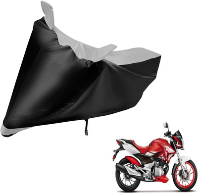 MOCKHE Two Wheeler Cover for Hero(Xtreme, Black, Silver)