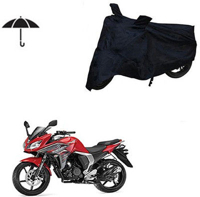 SRENTERPRISES Two Wheeler Cover for Yamaha(Fazer, Black)