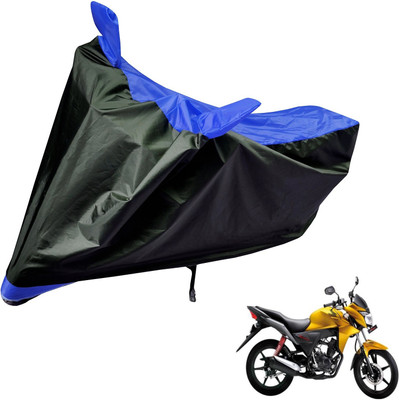 Auto Hub Two Wheeler Cover for Honda(CB Twister, Black, Blue)