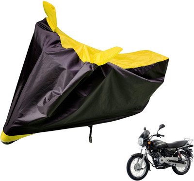 Auto Hub Two Wheeler Cover for Bajaj(Boxer, Black, Yellow)