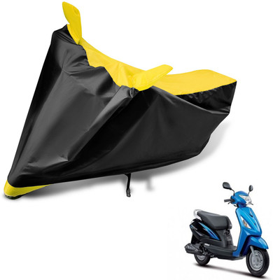 Auto Hub Two Wheeler Cover for Suzuki(Zeus, Black, Yellow)