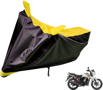 Auto Hub Two Wheeler Cover for Suzuki(Sling Shot Plus, Black, Yellow)