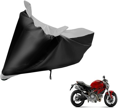 MOCKHE Two Wheeler Cover for Ducati(Monster 795, Black, Silver)