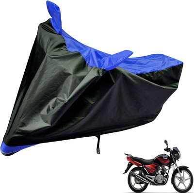 Auto Hub Two Wheeler Cover for Yamaha(YBR 125, Black, Blue)