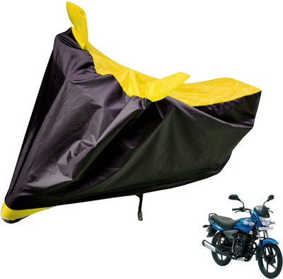 Auto Hub Two Wheeler Cover for Bajaj(Platina, Black, Yellow)