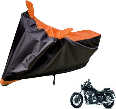 Auto Hub Two Wheeler Cover for Triumph(Black, Orange)