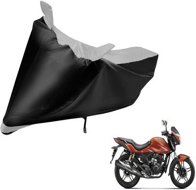 Auto Hub Two Wheeler Cover for Hero(CBZ Extreme, Black, Silver)