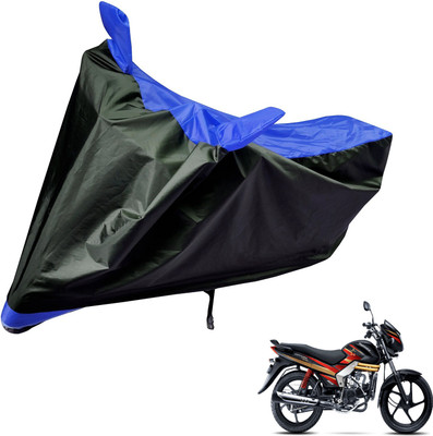 Auto Hub Two Wheeler Cover for Mahindra(Centuro, Black, Blue)