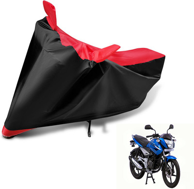 MOCKHE Two Wheeler Cover for Bajaj(XCD 125cc, Black, Red)