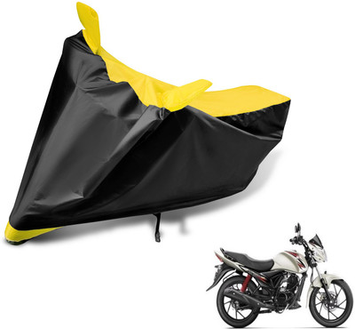 MOCKHE Two Wheeler Cover for Suzuki(Sling Shot Plus, Black, Yellow)