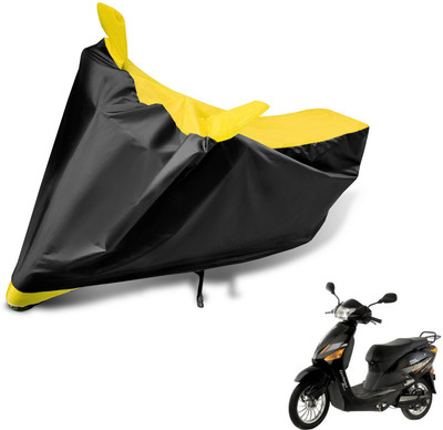 Auto Hub Two Wheeler Cover for Hero(Electric Zippy, Black, Yellow)