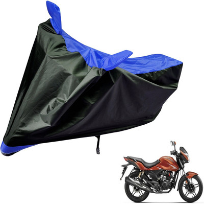 Auto Hub Two Wheeler Cover for Honda(CBZ Extreme, Black, Blue)