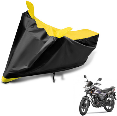 Auto Hub Two Wheeler Cover for Honda(CB Shine, Black, Yellow)