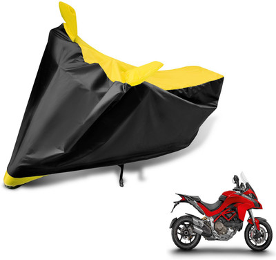 MOCKHE Two Wheeler Cover for Ducati(Multistrada, Black, Yellow)