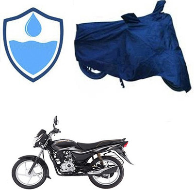 Feel heaven Waterproof Two Wheeler Cover for Bajaj(Platina 100 DTS-i, Blue)