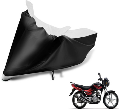 MOCKHE Two Wheeler Cover for Yamaha(YBR 125, Black, White)