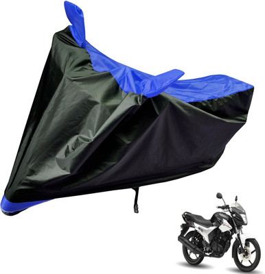 Auto Hub Two Wheeler Cover for Yamaha(SZ R, Black, Blue)