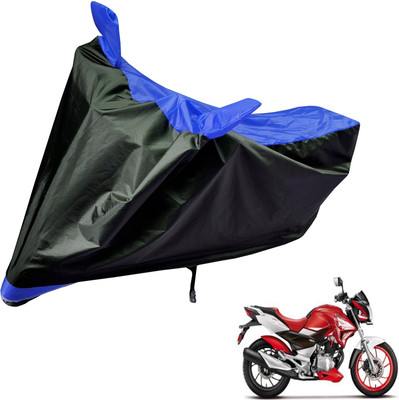 Auto Hub Two Wheeler Cover for Hero(Xtreme, Black, Blue)