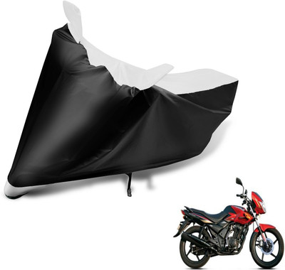 Auto Hub Two Wheeler Cover for TVS(Flame DS 125, Black, White)