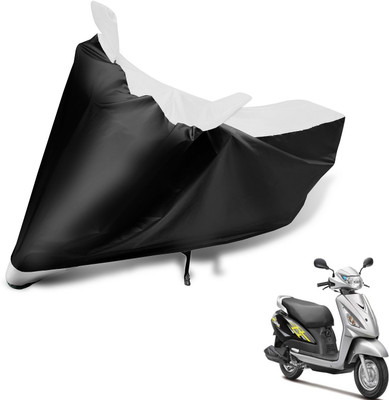 Auto Hub Two Wheeler Cover for Suzuki(Swish, Black, White)