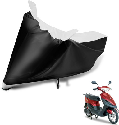 MOCKHE Two Wheeler Cover for Indian(Yo Spark, Black, White)