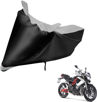 MOCKHE Two Wheeler Cover for DSK Benelli(TNT R, Black, Silver)