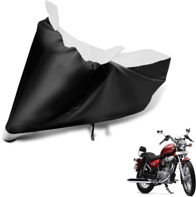 MOCKHE Two Wheeler Cover for Royal Enfield(Thunderbird 500, Black, White)