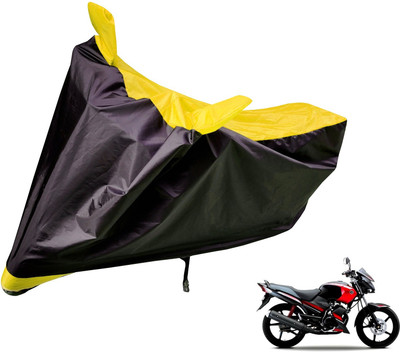 Auto Hub Two Wheeler Cover for Yamaha(Gladiator, Black, Yellow)