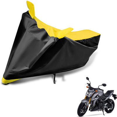 MOCKHE Two Wheeler Cover for Suzuki(GSX S1000, Black, Yellow)