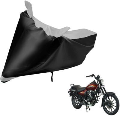 MOCKHE Two Wheeler Cover for Bajaj(Avenger 150 Street, Black, Silver)