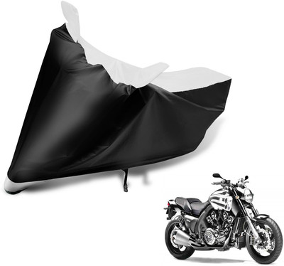 Auto Hub Two Wheeler Cover for Yamaha(VMAX, Black, White)