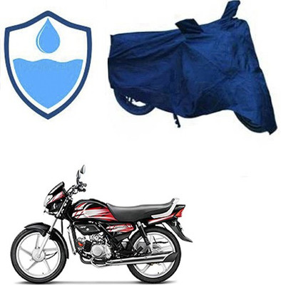 Feel heaven Waterproof Two Wheeler Cover for Hero(HF Deluxe, Blue)