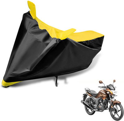 Auto Hub Two Wheeler Cover for Hero(Hunk, Black, Yellow)