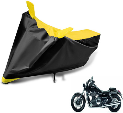 MOCKHE Two Wheeler Cover for Triumph(Black, Yellow)