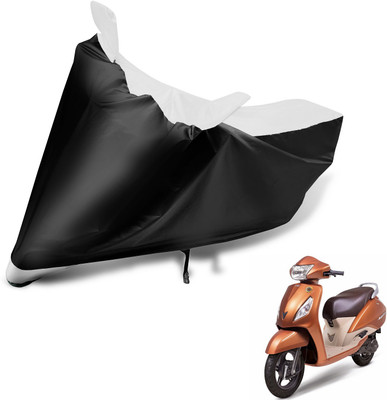Auto Hub Two Wheeler Cover for TVS(Jupiter, Black, White)