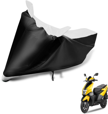 MOCKHE Two Wheeler Cover for TVS(NTORQ, Black, White)