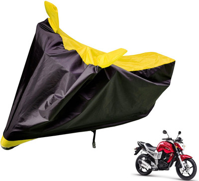 Auto Hub Two Wheeler Cover for Yamaha(FZ, Black, Yellow)