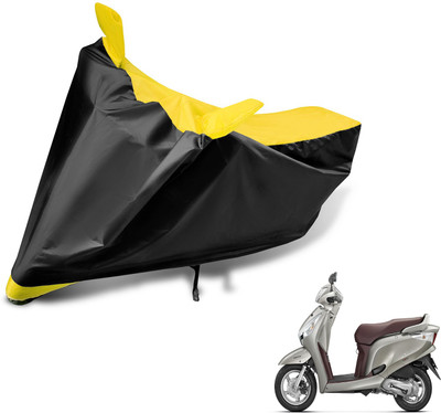 Auto Hub Two Wheeler Cover for Honda(Aviator, Black, Yellow)