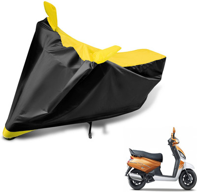 MOCKHE Two Wheeler Cover for Mahindra(Gusto, Black, Yellow)