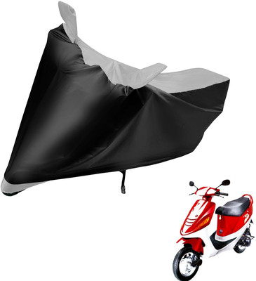 Auto Hub Two Wheeler Cover for Kinetic(Zing, Black, Silver)