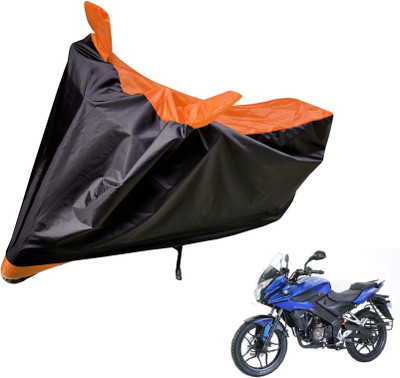 Auto Hub Two Wheeler Cover for Bajaj(Pulsar AS 150, Black, Orange)
