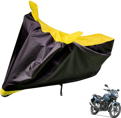 Auto Hub Two Wheeler Cover for Suzuki(GS 150R, Black, Yellow)