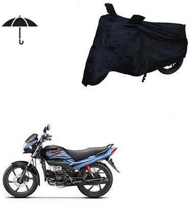 saanvi Waterproof Two Wheeler Cover for Hero(Passion Plus, Black)