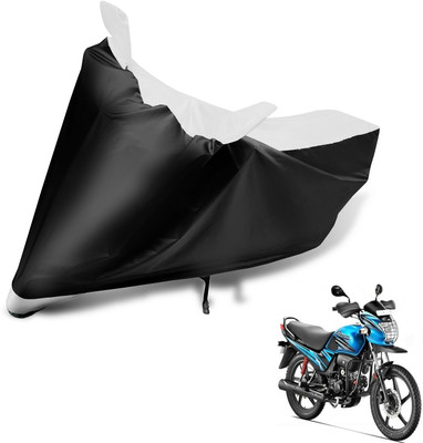 Auto Hub Two Wheeler Cover for Hero(Passion Pro, Black, White)