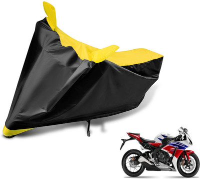 MOCKHE Two Wheeler Cover for Honda(CBR 1000RR, Black, Yellow)