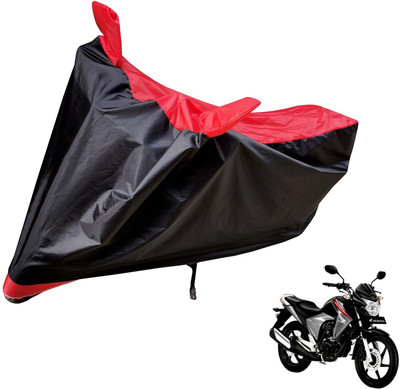 Auto Hub Two Wheeler Cover for Honda(Dazzler, Black, Red)